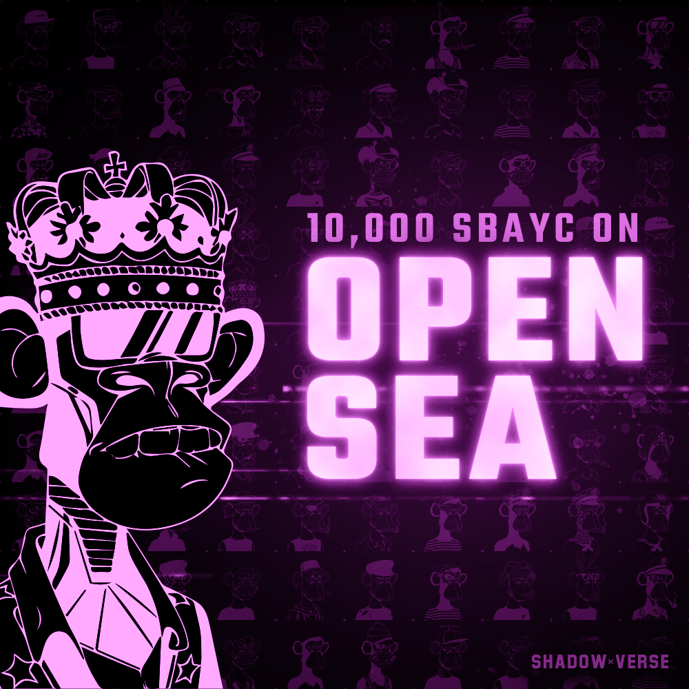 ShadowVerseNFT's tweet photo. Collect Shadowfied #BAYC on 
@OpenSea

Available now!
👉https://t.co/15nEr9Y9lv

#NFTCommunity #nftcollectors #ApeArmy #ApesTogetherStrong #nft #sbayc https://t.co/00pXKosWJX
