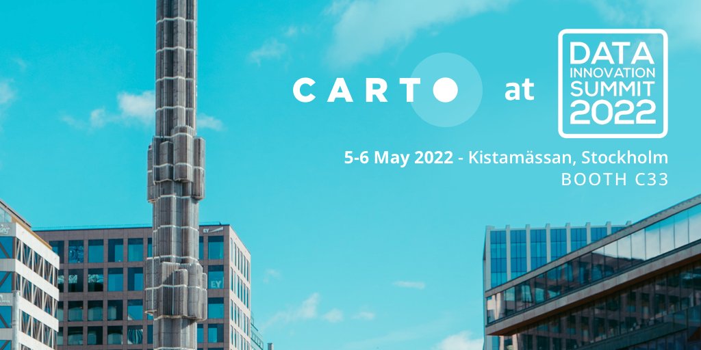 It's almost time for @DISummit2030 ! 

Join us at stand C33 May 5-6 & explore cloud ☁️ connectivity, visualization, analysis & spatial development capabilities for your business.🤝

#DataInnovationSummit2022

hubs.ly/Q019b0mB0