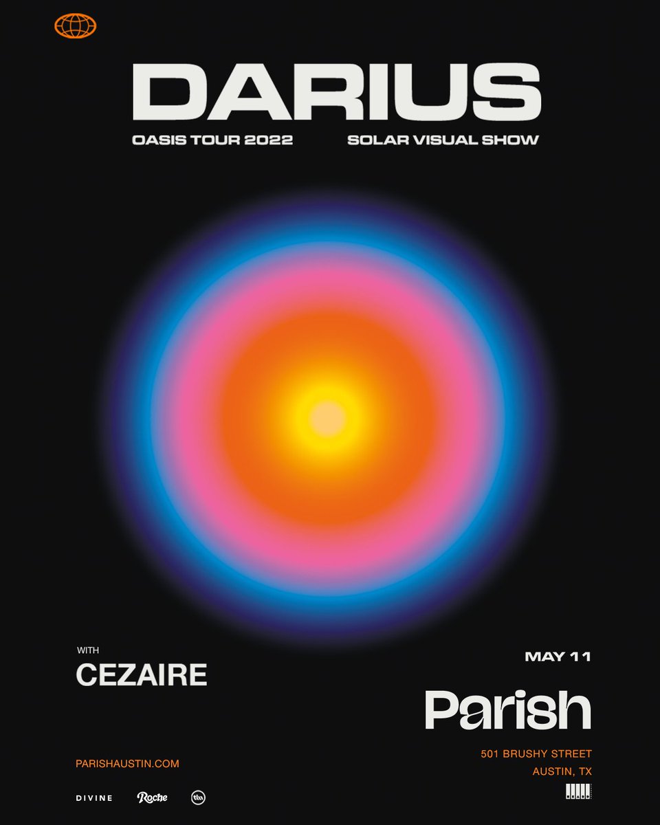 For almost 10 years, low-key producer <a href="/_dariusmusic/">Darius</a> has been feeding us dreamy music filled with cosmic images, and is bringing it all to Parish this month 5/11 w/ Cezaire 💫

Get your 🎟️ here: l8r.it/vhBF