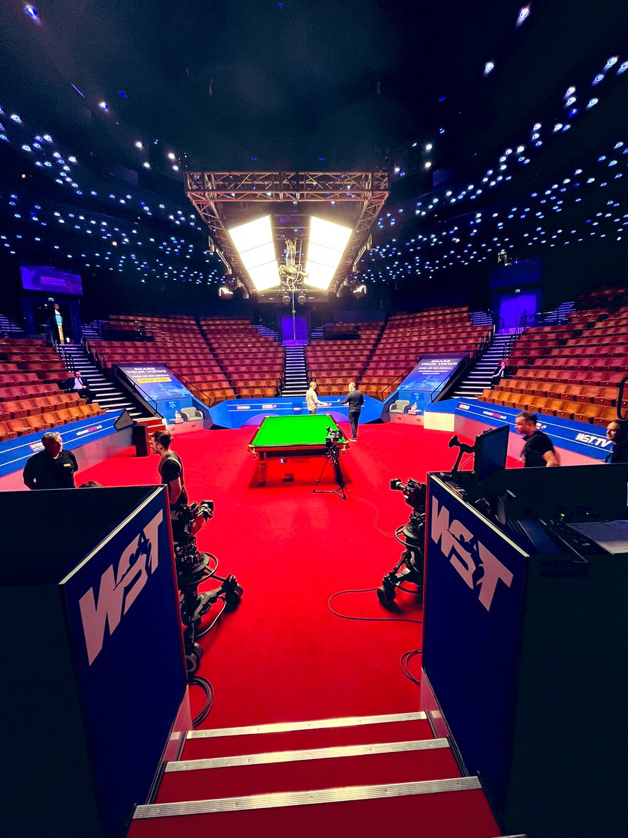 GAME ON!!! @WeAreWST @BBCSnooker @BBCSport @eurosport  #WorldSnookerChampionship2022