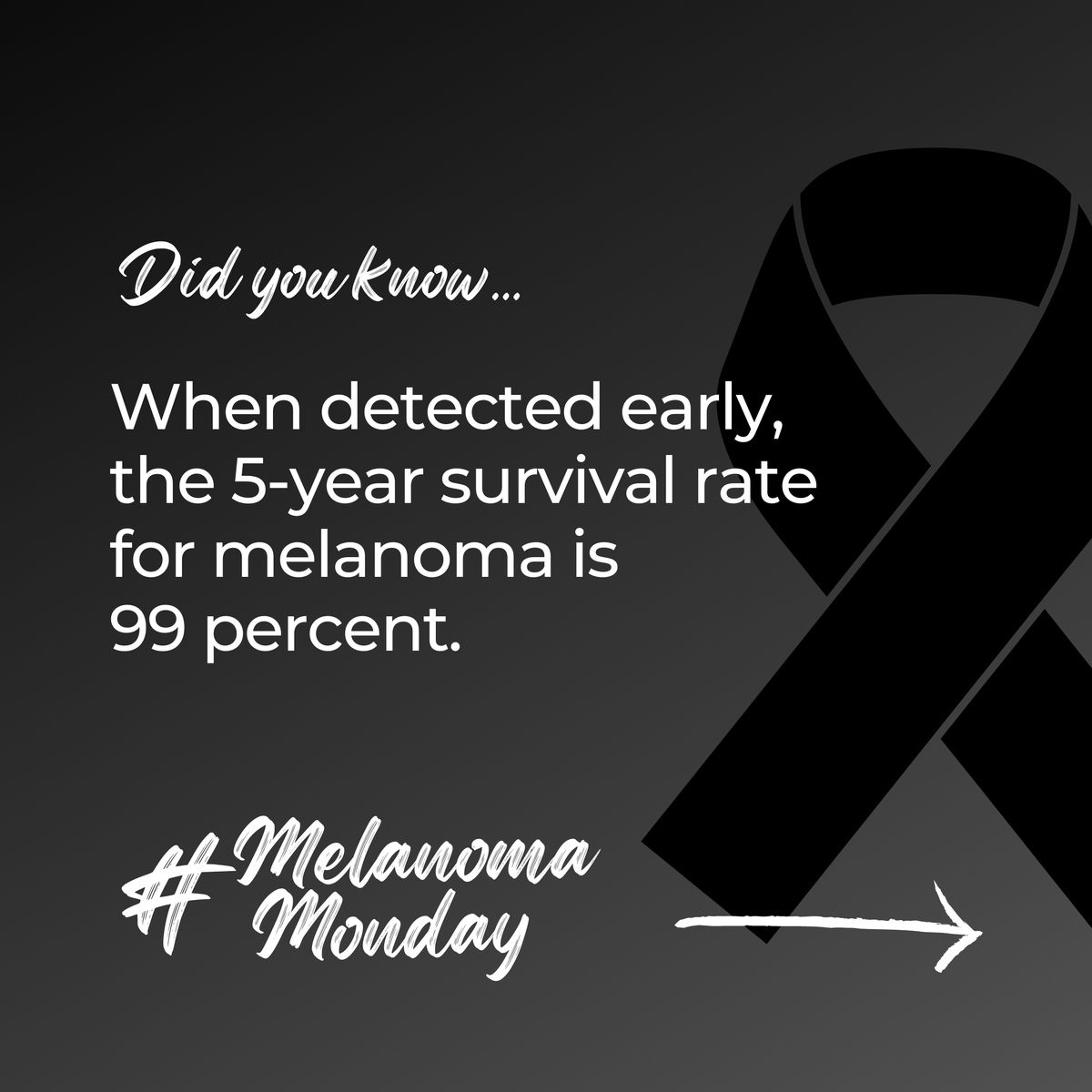 mySkinIO's tweet photo. When detected early, the 5-year survival rate for melanoma is 99 percent https://t.co/0xqL5D235R