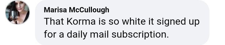 skippy_c's tweet image. My favourite fb comment from the #currygate incident with #ScottyTheCompletePsycho Top marks Marisa! 😂😂😂