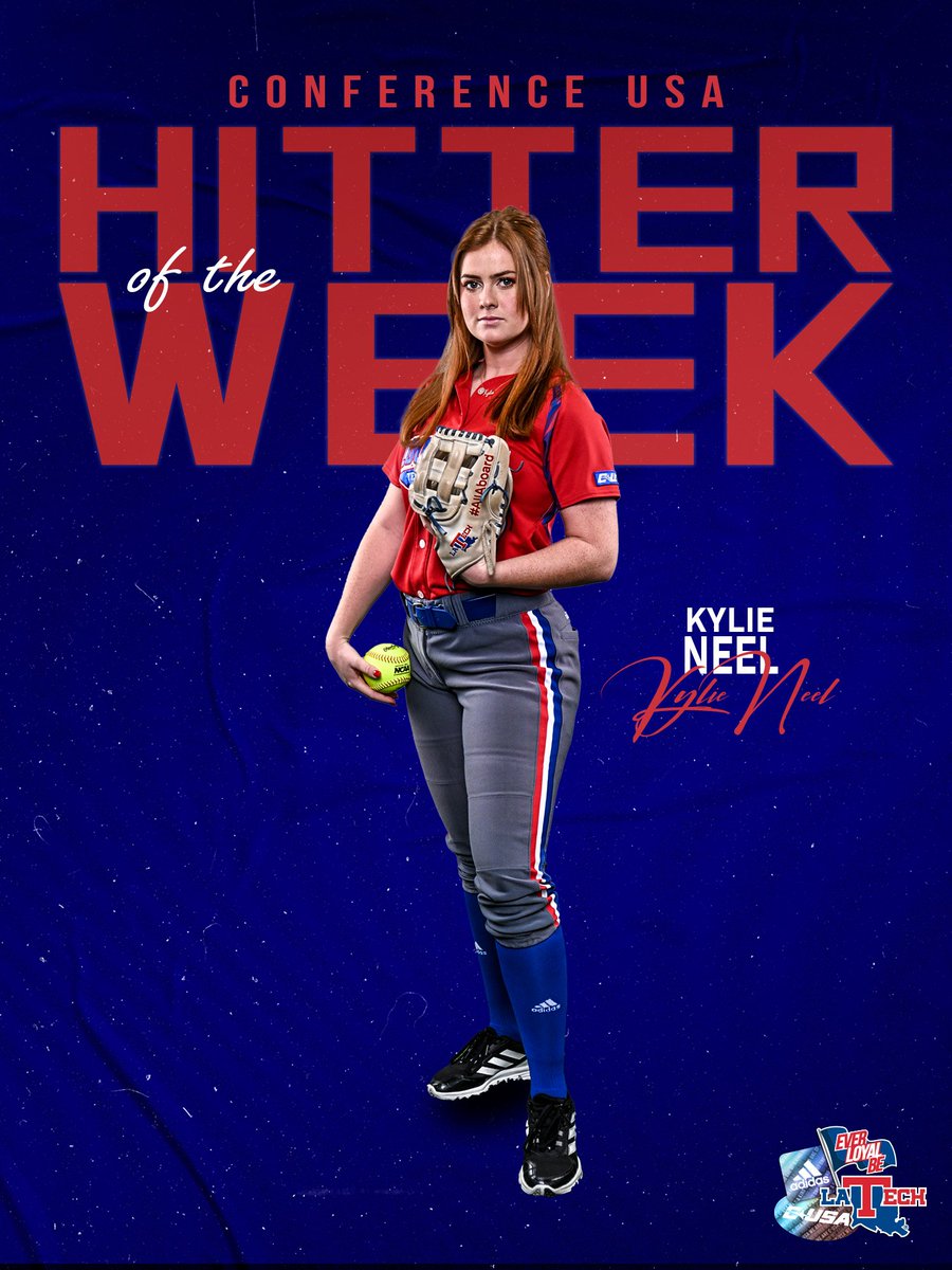 LA Tech Softball (@latechsb) on Twitter photo Speaking of sweeps ... look who swept this week's <a href="/ConferenceUSA/">Conference USA</a> Awards!
Congrats <a href="/audrey_pickett/">ใใผใฉใใผใดใใฃใจ</a> and <a href="/kylieeneel/">Kylie Neel</a>
Audrey Pickett
๐ฅ 2-0
๐ฅ 1.50 ERA
๐ฅ 14 IP
๐ฅ 10 H, 0 BB
Kylie Neel
๐ฅ .857 BA
๐ฅ .900 on-base %
๐ฅ 1.714 slugging
๐ฅ 2 2B, 2 3B
#HoldTheRope Speaking of sweeps ... look who swept this week's <a href="/ConferenceUSA/">Conference USA</a> Awards!
Congrats <a href="/audrey_pickett/">ใใผใฉใใผใดใใฃใจ</a> and <a href="/kylieeneel/">Kylie Neel</a>
Audrey Pickett
๐ฅ 2-0
๐ฅ 1.50 ERA
๐ฅ 14 IP
๐ฅ 10 H, 0 BB
Kylie Neel
๐ฅ .857 BA
๐ฅ .900 on-base %
๐ฅ 1.714 slugging
๐ฅ 2 2B, 2 3B
#HoldTheRope