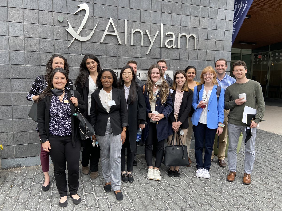 VUbretASPIRE's tweet photo. First stop on this Boston trip, a site visit to Alnylam. The team here gave us a kind welcome! #ASPIREontheroad https://t.co/gBsjOVjn6I