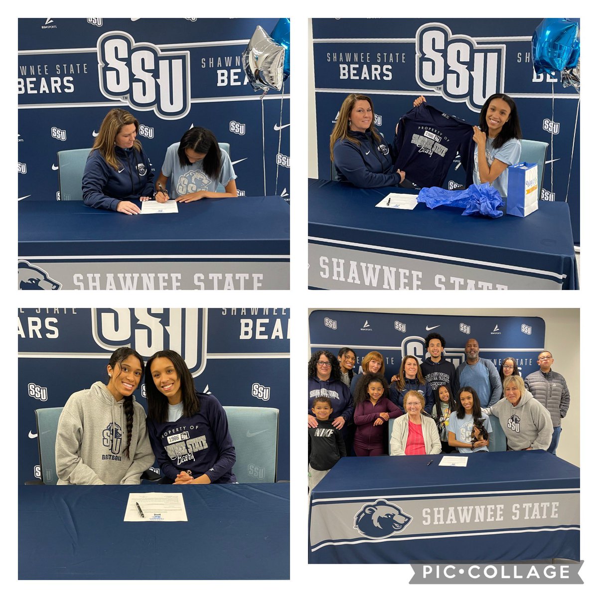 SSUWBB's tweet photo. Yesterday day was Decision Day so please welcome our newest Lady Bear and she bought a few fans 🎉🎉@markaylaholland  @SSUBears @ShawneeState https://t.co/IdEGWhvP0P