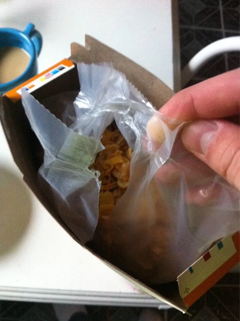 If someone from Ziplock could partner with literally anyone in the cereal business, that would be a game changer. #Ziplock #Cereal