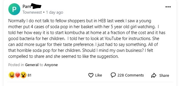 RuminatingO's tweet photo. She was being polite, unlike Pam. @bestofnextdoor https://t.co/SgysMrjmMZ
