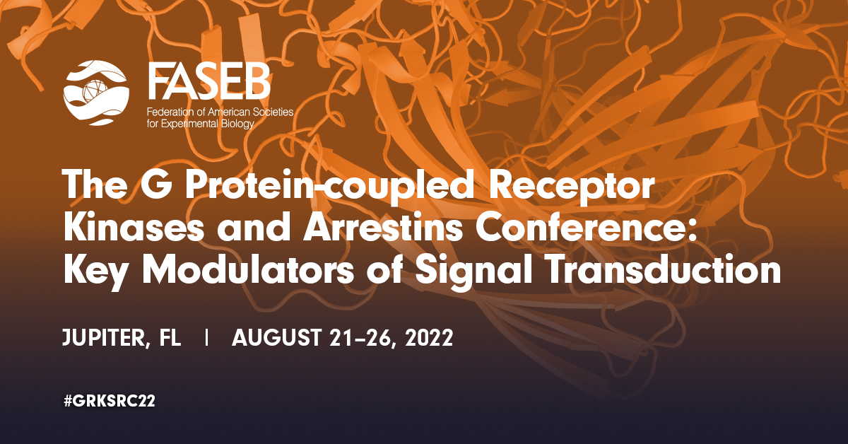 mages05's tweet photo. #TravelAwards available for the 2022 G Protein-coupled #ReceptorKinases and #Arrestins Conference, 8/21-26. Sign up now!
Info/agenda: https://t.co/bWzlwQQl0m
Abstracts Due: 7/11
Students get $150 off reg $.
Keynotes: Lefkowitz, MD, 2012 NP in Chem. & Caron, PhD, @DukeU https://t.co/UEjd0j14NL