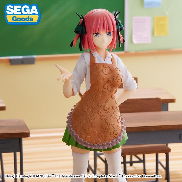 ElMundoShiro's tweet photo. La empresa #SEGAPrize anunció el lanzamiento de una #Figura de la línea #SPMFigure basada en el personaje #NinoNakano de la franquicia "Gotoubun no Hanayome", la cual será añadida como premio distintas maquinas recreativas a partir del mes de Septiembre. #五等分の花嫁. https://t.co/w4DqPulXby