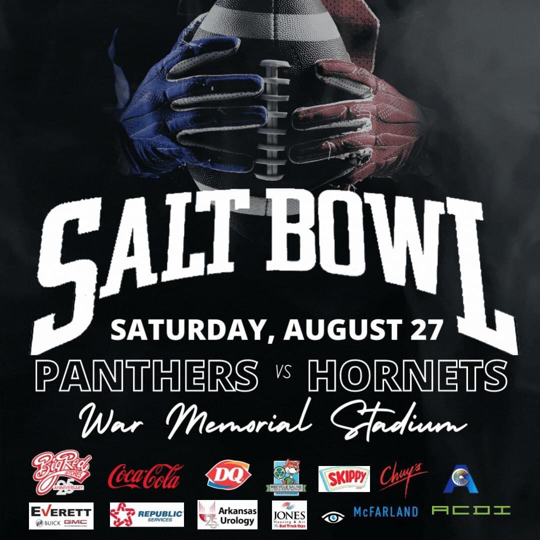 OFFICIAL—Save the Date <a href="/SaltBowlAR/">Salt Bowl-AR Largest High School Football Game</a> #SaltySaturday