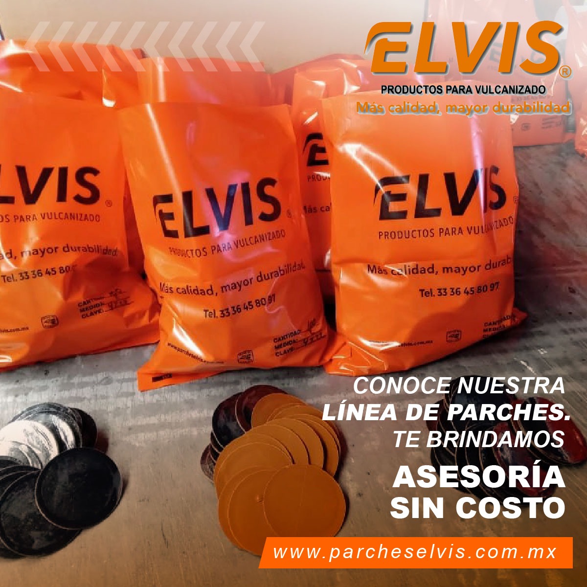 ElvisParches's tweet photo. Somos fabricantes de productos para #VulcanizadoElvis llevamos la calidad y seguridad hasta las puertas de tu hogar 
#ParchesElvis
#ParchesAutomotriz
@Sergiohulelatex @CCIJalisco @DelHule @CONCAMIN https://t.co/npWgCia4UV