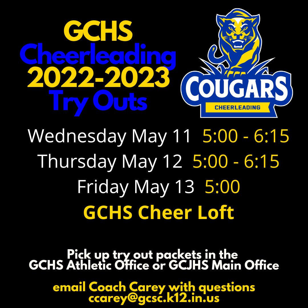 Try Outs next week!!!