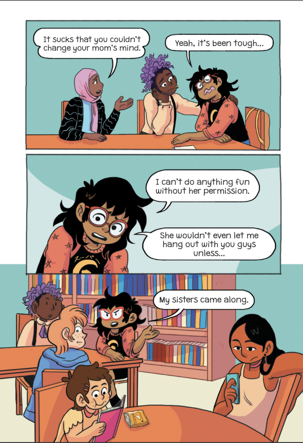 GraphixBooks's tweet photo. Another great Q! So Sue and her sisters are based on… me and my sisters! Like Sue I’m the middle child so I wanted to show an authentic side of having sisters whether it’s the annoying parts or the nurturing moments between siblings 👯‍♀️ #GraphixTakeover
https://t.co/RUsjQvwrxz https://t.co/BHj9xdydJs
