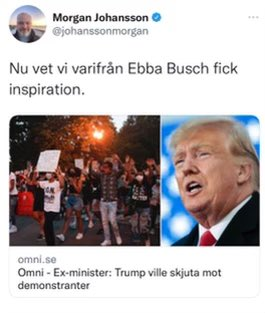 Gustav N (@gustav_politik) on Twitter photo "i just den här kanalen så är det samtalsklimatet som vi inte tycker är produktivt"
Sossarnas anledning till att de slutar med Twitter. Någon kanske måste upplysa <a href="/johanssonmorgan/">Morgan Johansson</a> om det. "i just den här kanalen så är det samtalsklimatet som vi inte tycker är produktivt"
Sossarnas anledning till att de slutar med Twitter. Någon kanske måste upplysa <a href="/johanssonmorgan/">Morgan Johansson</a> om det.