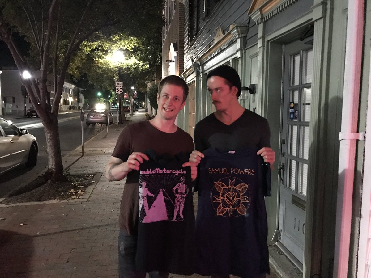 One time we went on tour with samuel powers and swapped shirts. That’s not even a lie. <a href="/OldeMotherbrew/">Olde Mother Brewing</a> on may 20. All thanks to <a href="/couldbebettr/">Could Be Better</a>