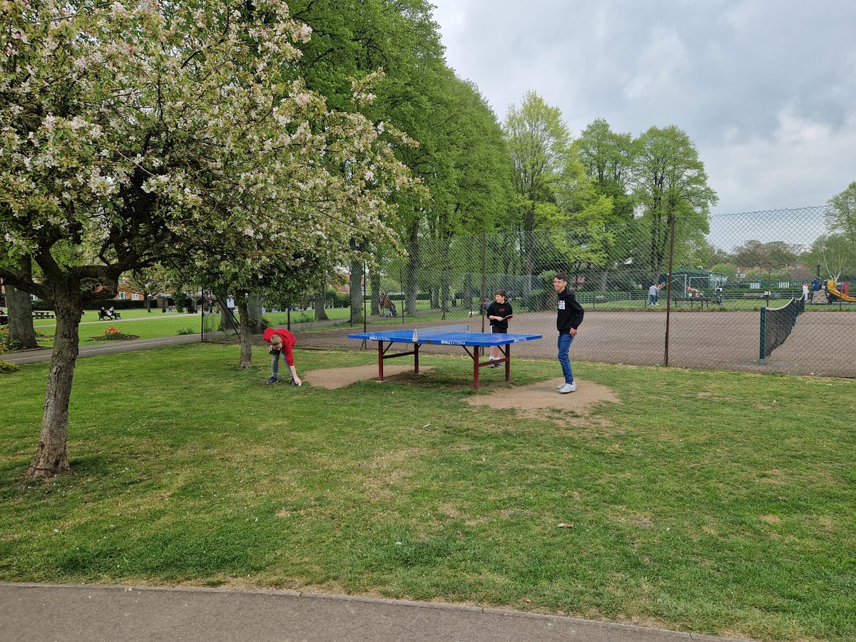CChandlers's tweet photo. A Fun day at Wyndham Park today , lots of people passing by playing on the 2 outdoor tables https://t.co/WfXEQgPakX