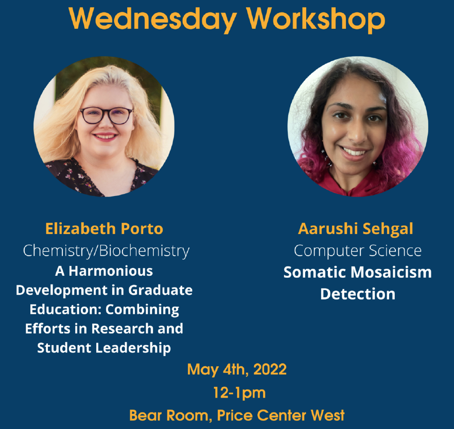 ElizabethMPorto's tweet photo. Looking forward to presenting at @ucsdgradlife this week on my research in the @KomorLab and my work as Chair of @ucsd_cgsc! 

@UCSDChemBiochem 
@UCSDPhySci https://t.co/bKYvgm1P5W