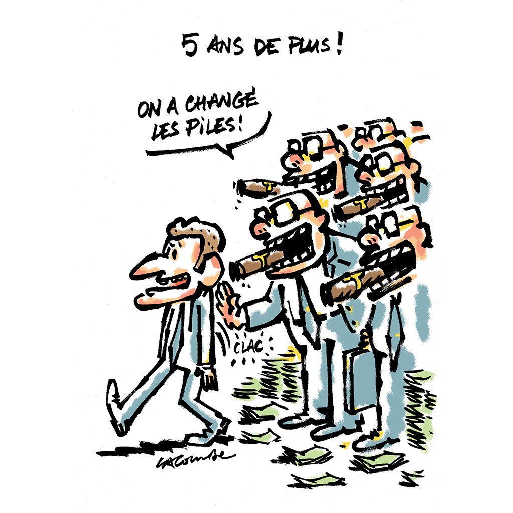 Dans @MarianneleMag #Macron #President #Elysee2022 #Presidentielle2022 #presidentdesriches #DessinDePresse #dessin