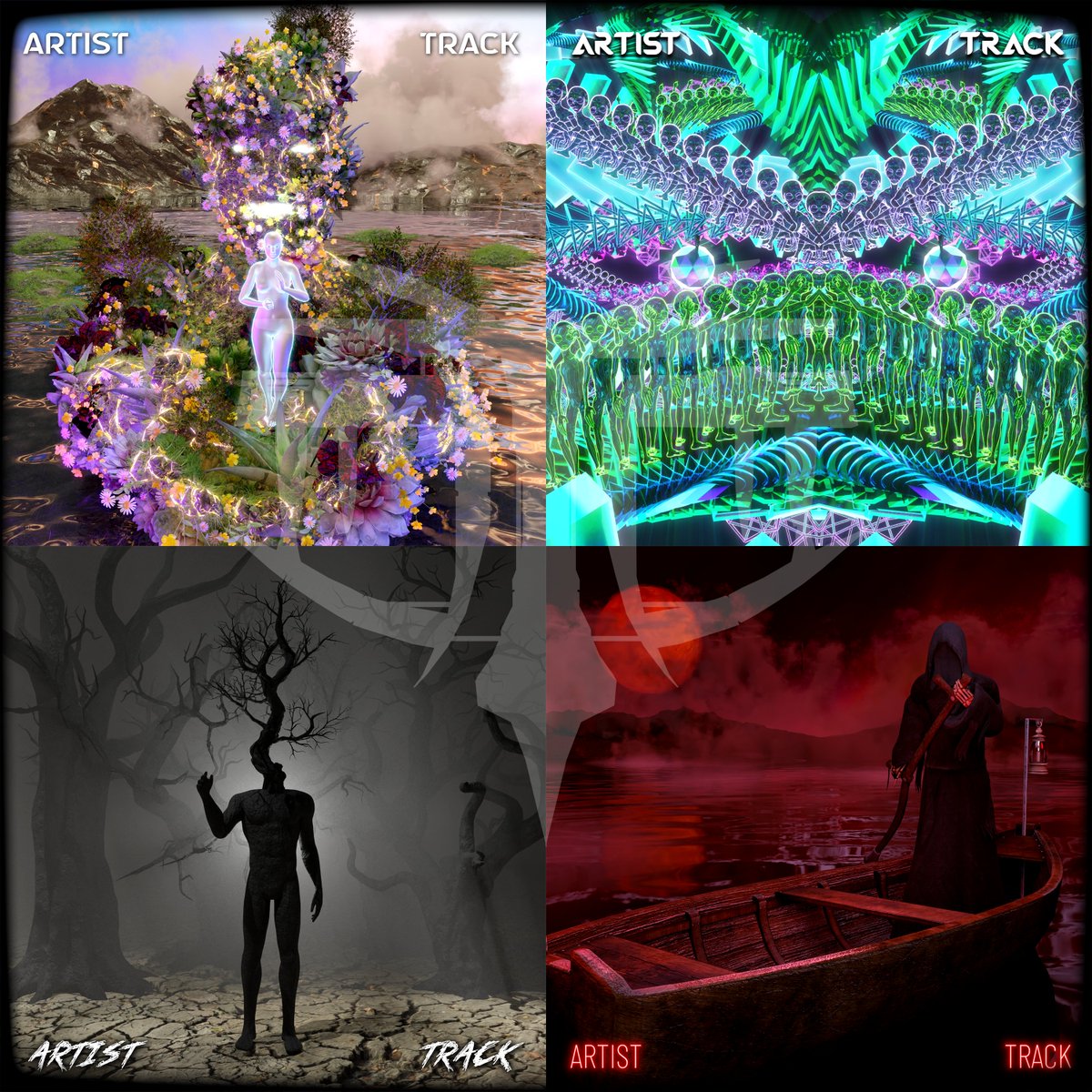 We've been working on some premade album covers that we're excited to debut. These pieces are all fully original, unique and ready to use as soon as you purchase them! These are going for $85 each and there is only one of each print, so make sure to get yours before they're gone!