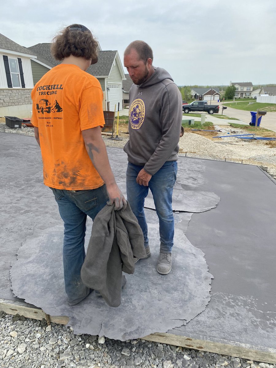 TbhsTech's tweet image. Little stamped flat work today with the hometech and woodtech classes.