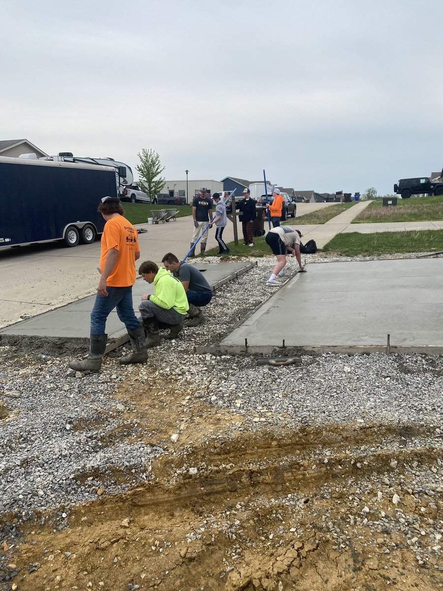 TbhsTech's tweet image. Little stamped flat work today with the hometech and woodtech classes.