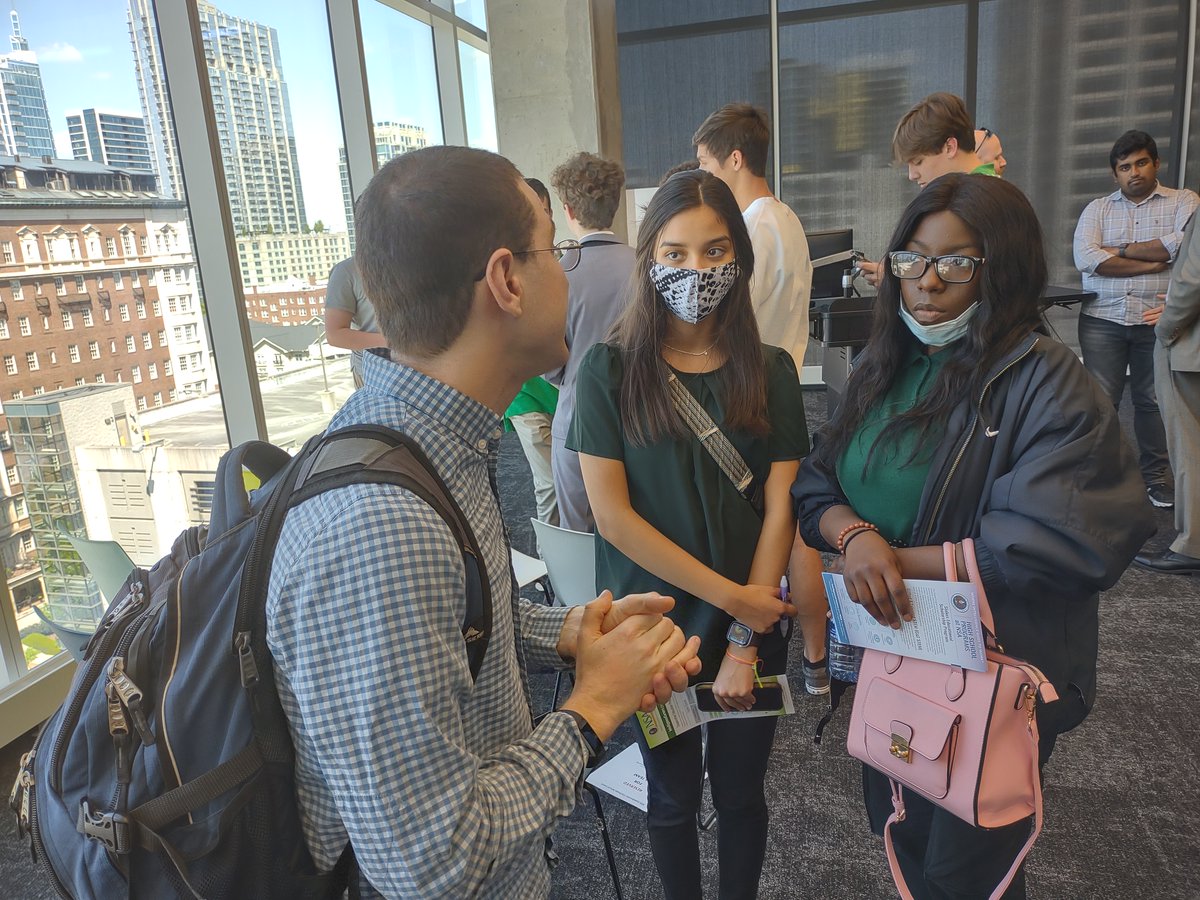 On Friday, April 22nd, The National Security Agency (NSA) presented the 1st Place Codebreaker Challenge Trophy to Tech's School of Cybersecurity and Privacy. 
BHS students spoke with the NSA, Georgia's Cyber Command Center, and the Dean of the College of Computing. <a href="/BufordHS/">Buford High School</a>