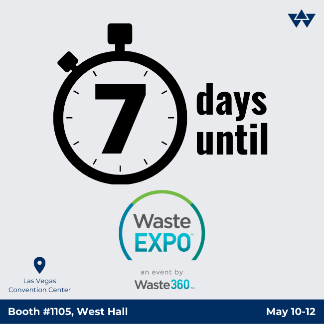 Wastequip's tweet photo. T-minus 7 days until the opening reception of @Waste360's @Waste_Expo #2022. 

It's been a long 2 years away from the show, so we're coming-in-swinging with new products, initiatives and more you WON'T want to miss.

Get a sneak peek at what we're bringing https://t.co/9maTDveNy1 https://t.co/IbnUtDLBrT