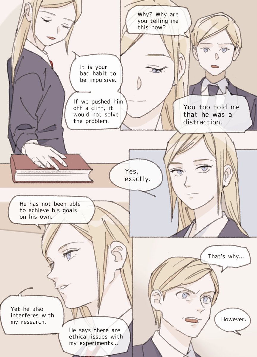 I think Alexia needed to let Alfred sort out his feelings once. 