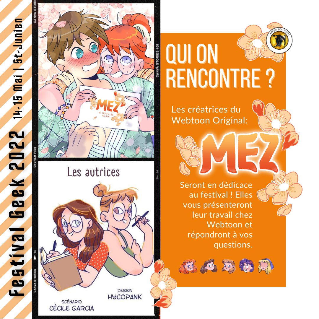 CcileGrcAutrice's tweet photo. Nous serons en convention les 14 et 15 mai à #stjunien avec @hycopank 😍 #webtoon #Convention #Limoges https://t.co/XKBJb6dYhM