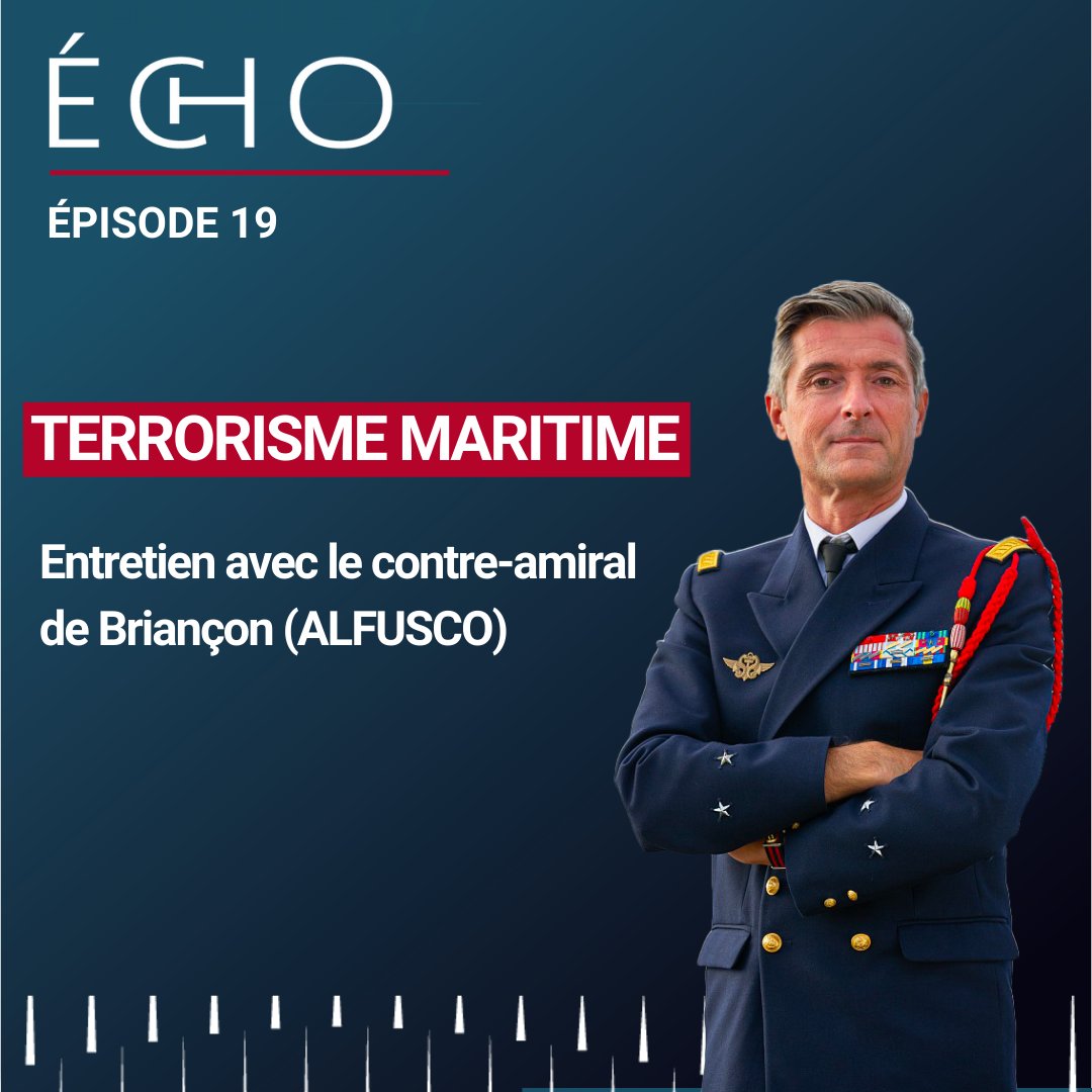 CESMMarine's tweet photo. [#Podcast🎙]
⚓️🌎  #ÉCHO Ep. 19 | Terrorisme maritime : entretien avec le contre-amiral de Briançon (#ALFUSCO)

🎙Avec le contre-amiral de Briançon, commandant de la force maritime des fusiliers marins et #commandos

🎧L'épisode est à retrouver ici 👉  https://t.co/tHFWSdlxiA https://t.co/ivF47WhRAl