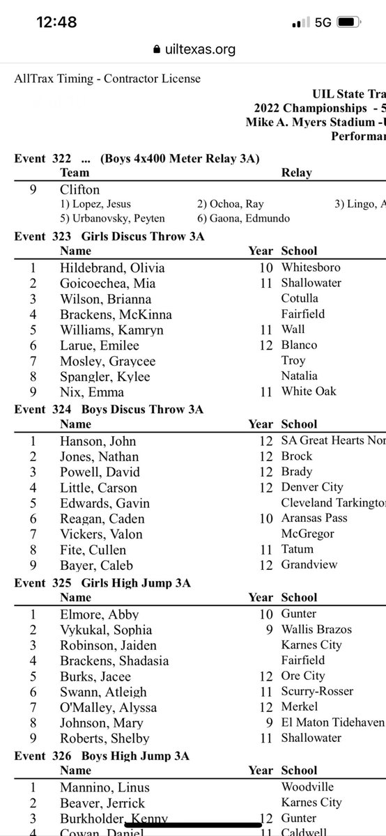 NataliaTrack's tweet photo. It’s official! Kylee Spangler is going to State!!! #TTP https://t.co/6iiWuSC9aM