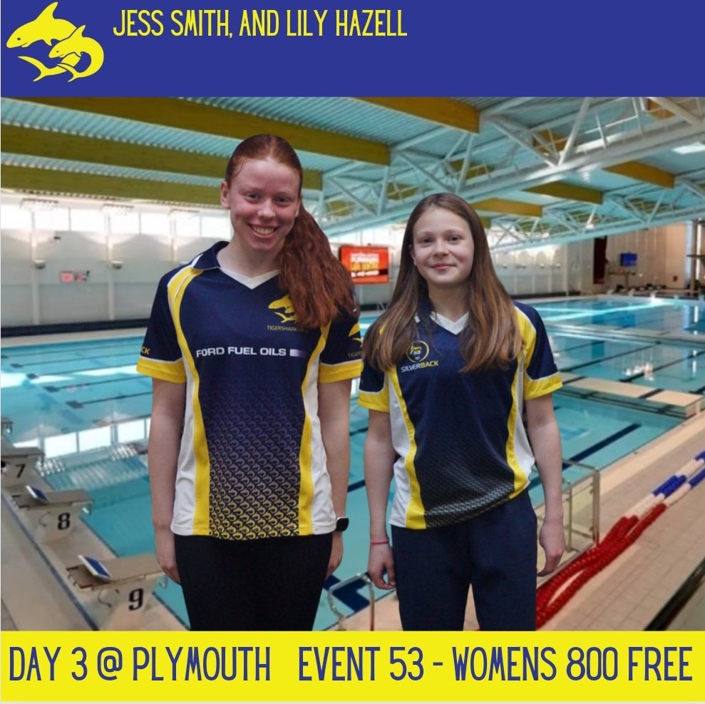 Tigersharks_ASC's tweet photo. Final race of the weekend sees Lily and Jess both finishing in 6️⃣th place in the 13 and 16 Age Groups.

Again extra kudos to Jess after an intense weekend of 3 days of racing 👏🦈👊
 
#swregionals #800free #tigersharksasc https://t.co/dX4e8giUrG