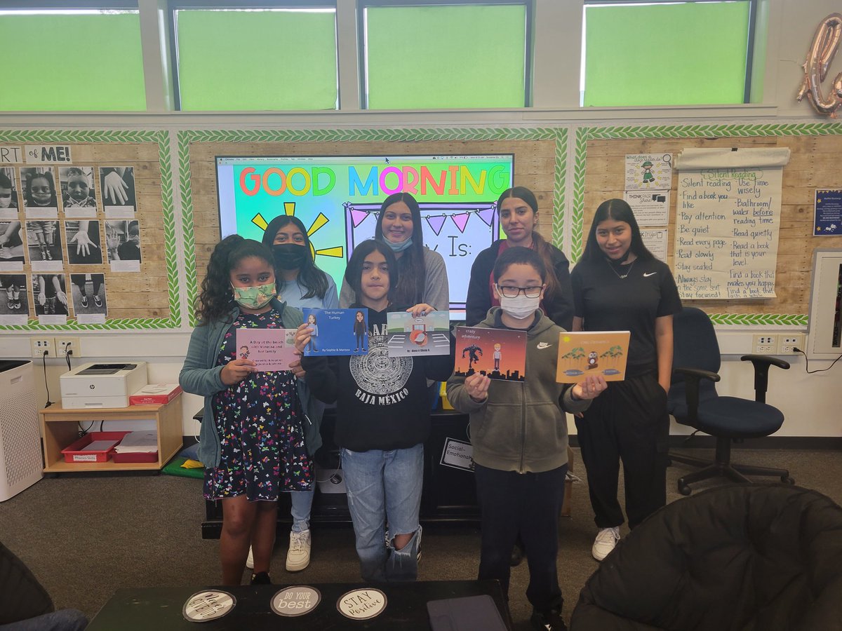 jghsace1's tweet photo. They are published authors! Our 11th grade ACE students worked with 3rd grader writer's, from Moffitt Elementary, to help their stories turn into a book. It was a proud day for our editors and young authors. Keep writing! 📚

@MoffittMustangs https://t.co/aISp5mninx