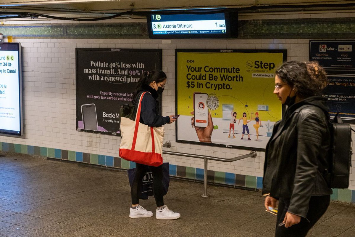 WalkWithSTEP's tweet photo. Live in NewYork City subway stations!😎😎😎
#STEP #NYC https://t.co/Ne0Bj8umOy