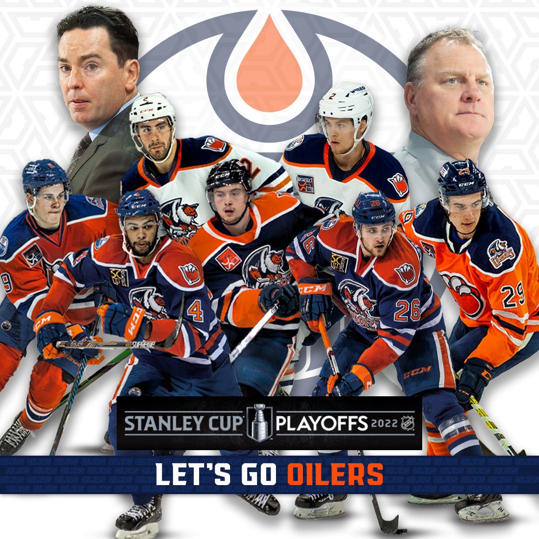 Edmonton Oilers 2023 Stanley Cup Playoffs Let's Go Oilers Blue Puck – ICE  District Authentics
