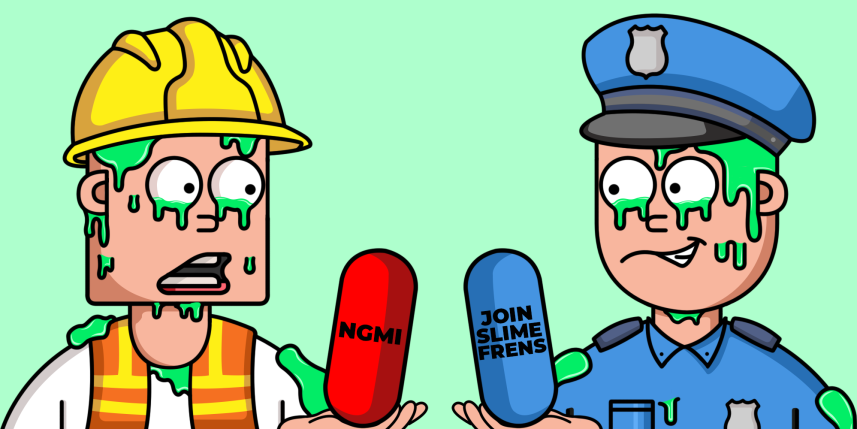 🧪🧪🧪🧪10 WL Up For Grabs x 48 hours🧪🧪🧪🧪

Which Pill do you take?? 
Will you make it into the Slime Frens?

1⃣❤️Like +RT♻️
2⃣Tag 2 friends
3⃣Follow <a href="/SlimeFrens/">SlimeFrens</a> 

Discord...2 days!👀👀👀

#NFTGiveaways #NFTs #NFTCommumity #NFTCollection