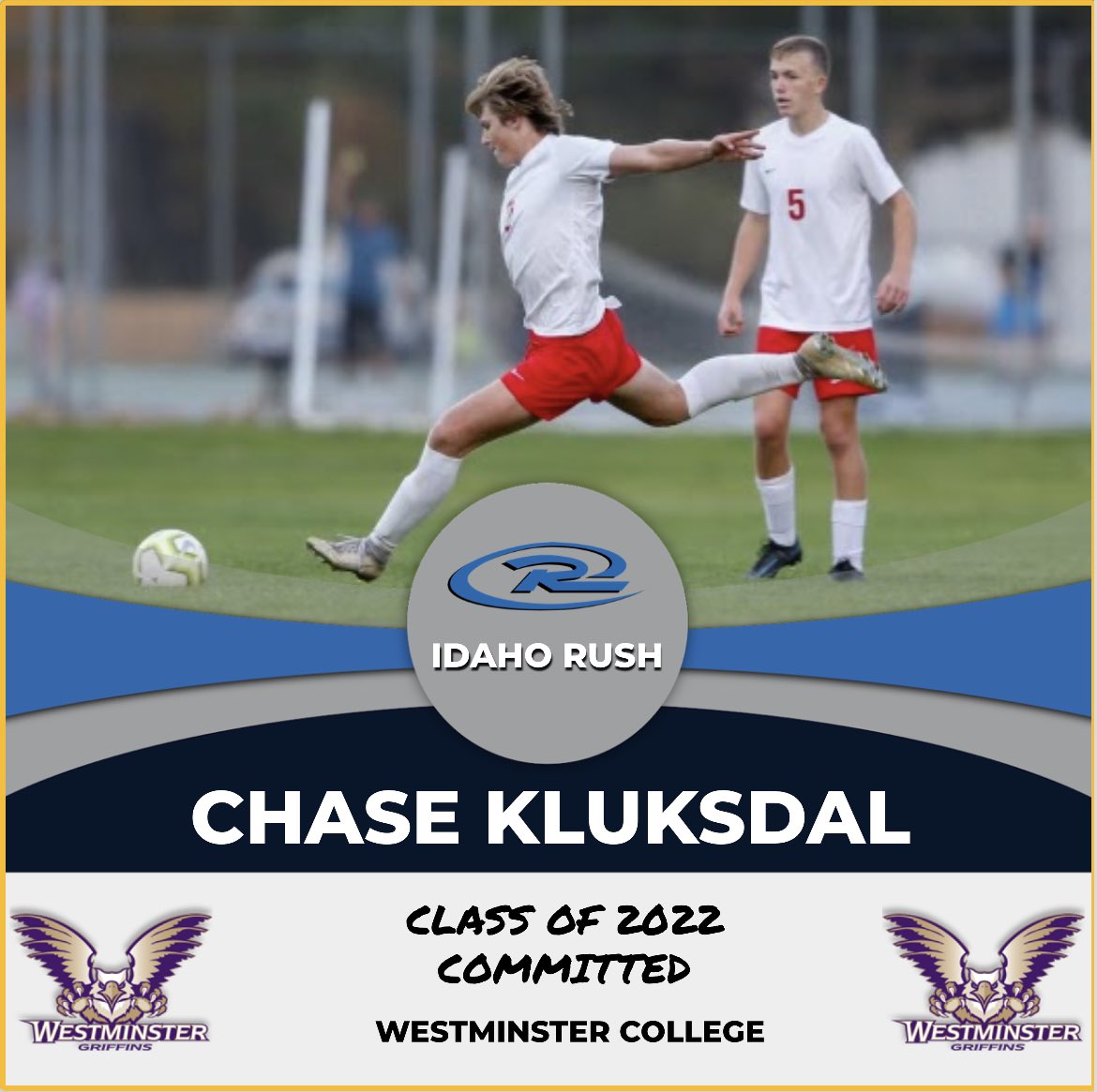 CONGRATULATIONS <a href="/chase/">Chase</a>.kluksdal current 2004B Premier player on his commitment to play soccer @westminstermenssoccer 
.
👨‍🎓Class of 2022 ⚽️ 
.
<a href="/rushsoccer/">Rush Soccer</a> <a href="/capellisport/">Capelli Sport</a> <a href="/ktvbhss/">KTVB HSSports</a> #congratulations