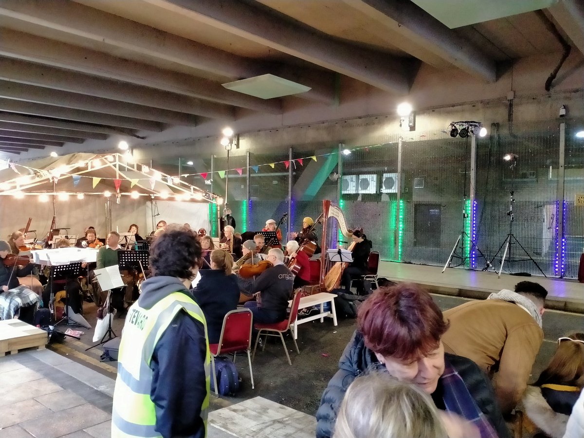 Tuning up and final setting for <a href="/PaisleyOpera/">Paisley Opera</a> Paisley Kiss under the shops. Great turn out. <a href="/onerenculture/">OneRen Culture</a> <a href="/weareoneren/">OneRen</a>