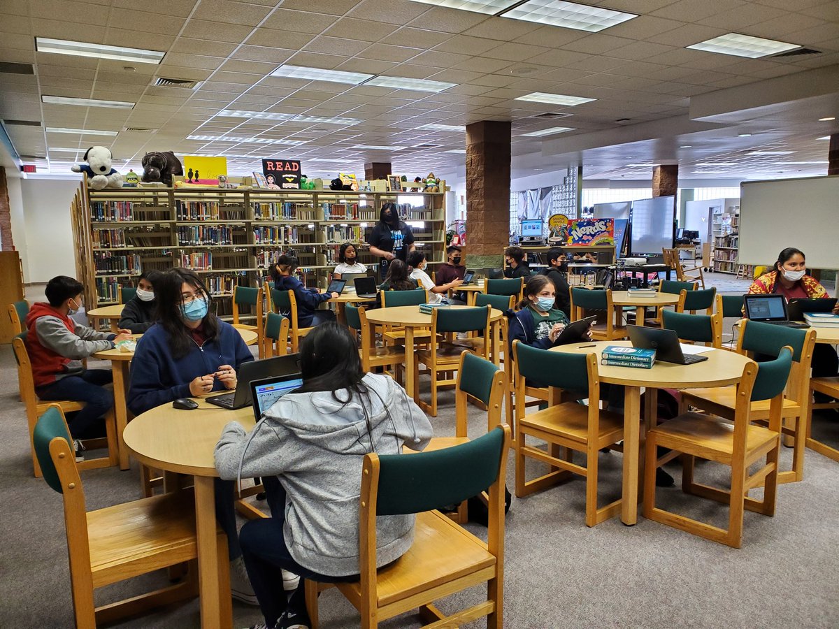 SBrandon_MMS's tweet photo. Paint chip and Haiku writing this week! Yes, please! Our Moose poets are writing wonderful poems! @VeronicaH_MMS @DrCarrasco_MMS #TeamSISD #SISDLibraries #SISD_READS #MHSLibrarians #RAMS_READ https://t.co/KuGiY3ML8B