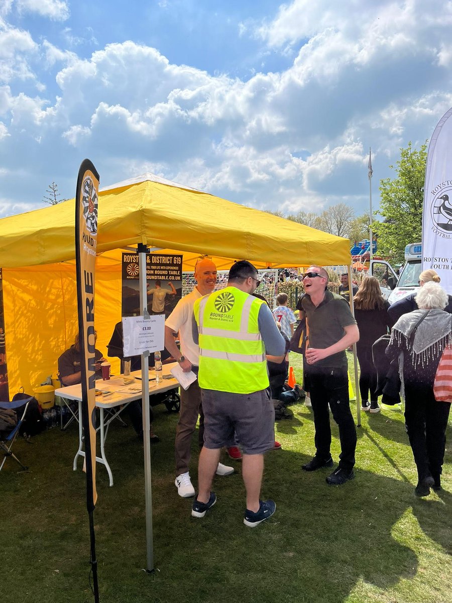 Yesterday we had a great day supporting Royston &amp; District Round Table at the Royston May Fayre, meeting and chatting to lots of folks and promoting Table.
Interested to find out more? Why not send us a message and join us for a night out.
#DoMore