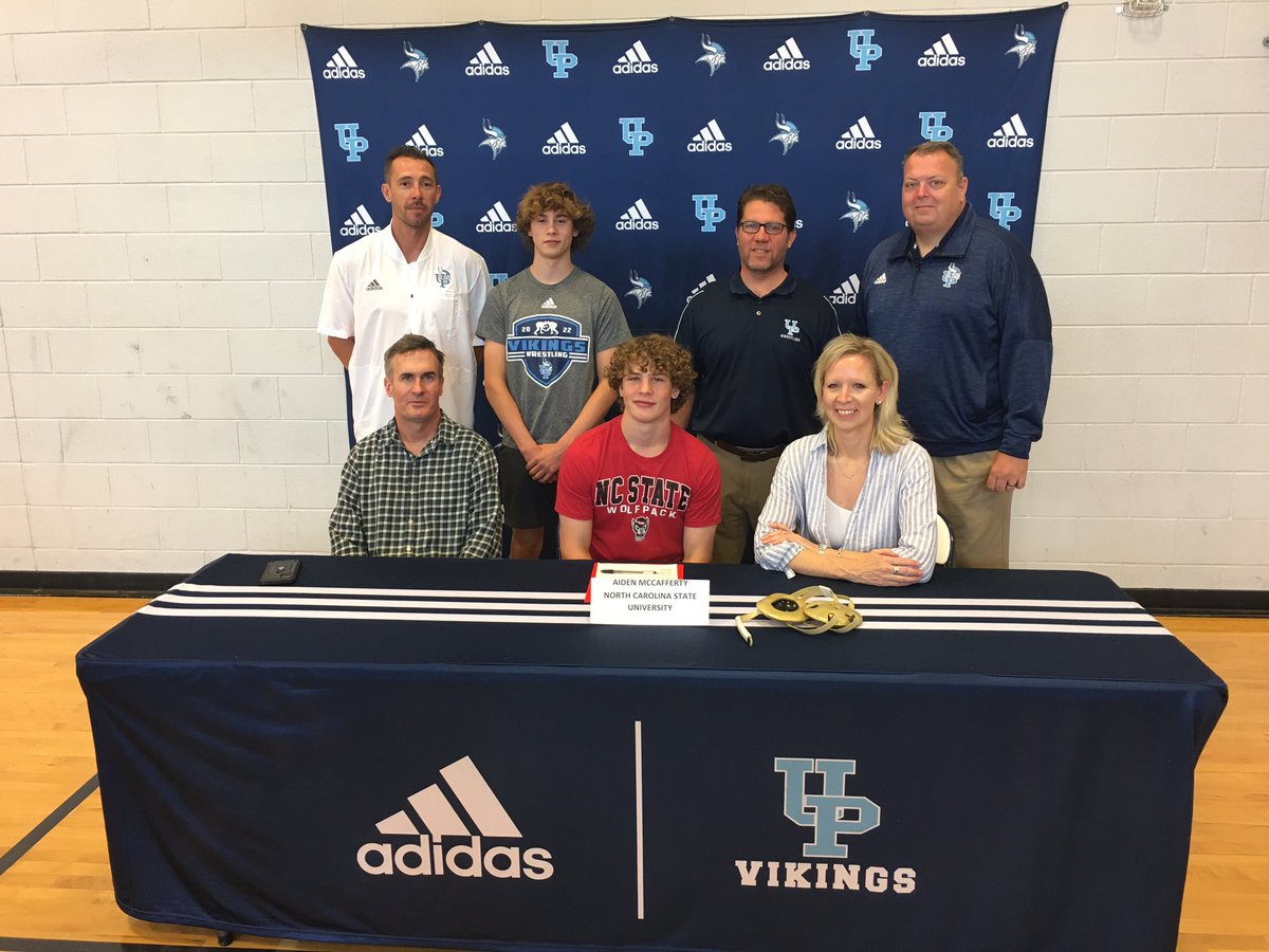 ChingChingSA's tweet photo. Congratulations to State Champion Aiden McCafferty @UP_Wrestle on signing with NC State to continue his academic and athletic careers!  @UnionPinesHs 
#UPWrestling
#ChingChing https://t.co/roId4aTm26