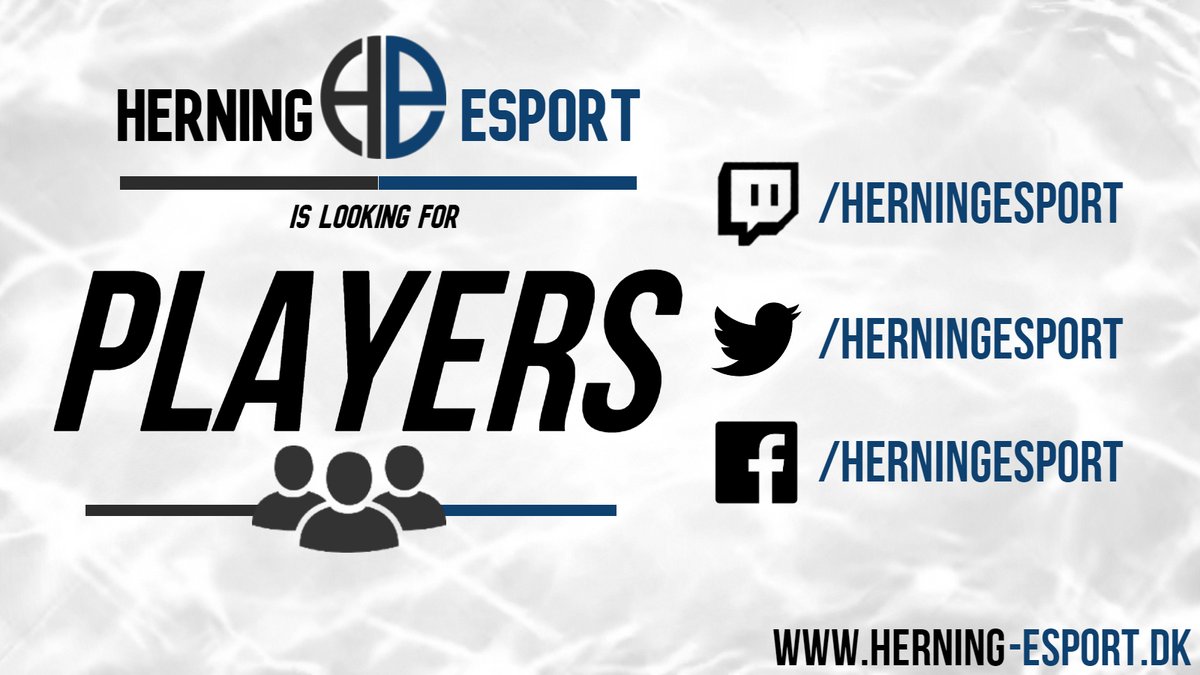Herning Esport (@herningesport) on Twitter photo Herning Esport søger ny top,support og coach til næste NLC div. 4 split
Read: tl.gd/n_1ss18qs Herning Esport søger ny top,support og coach til næste NLC div. 4 split
Read: tl.gd/n_1ss18qs
