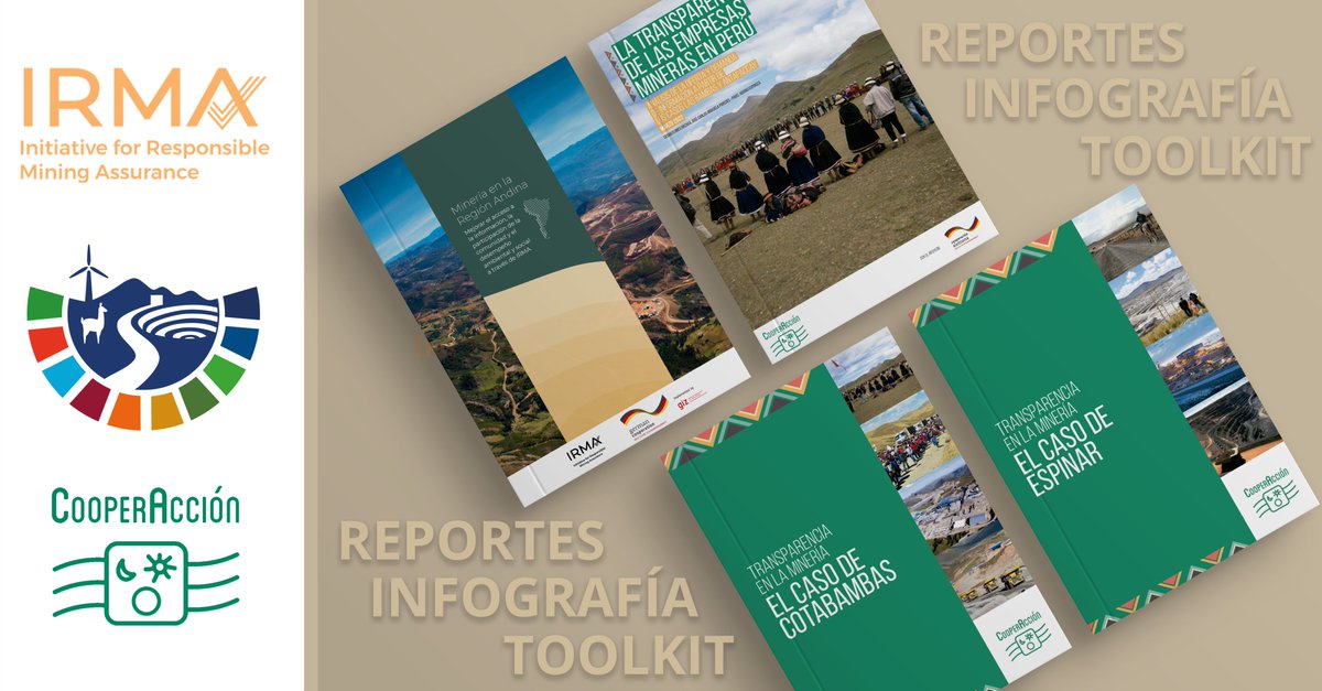 ProyectoMinSus's tweet photo. Junto a @CooperAccionPER e @IRMA_mining, creamos este espacio con el fin de mejorar el acceso a la información, la participación comunitaria y el desempeño ambiental y social en la #RegiónAndina, a través del Estándar IRMA. 

+Info: https://t.co/4VLn5yKg7c

#MineríaResponsable https://t.co/yzGXrshbhL