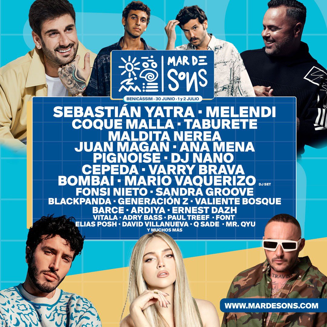 TonyAguilarOfi's tweet image. Soners… ha llegado mayo y hay que tener ya el abono de @MardeSons_ listo para darlo todo en #Benicassim del 30 de junio al 2 de julio. 3 días non stop por sólo 65€ +GG!! Vive la experiencia #MarDeSons en mardesons.com/events 

@MITA_Prod @AytoBenicassim