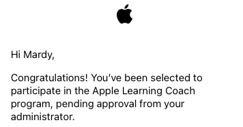 infolibrarian's tweet photo. #AppleLearningCoach #AppleEDU 
Looking forward to working with some great people to earn my Apple Learning Coach. 🍎👩‍🏫 https://t.co/KmocWQjLnr