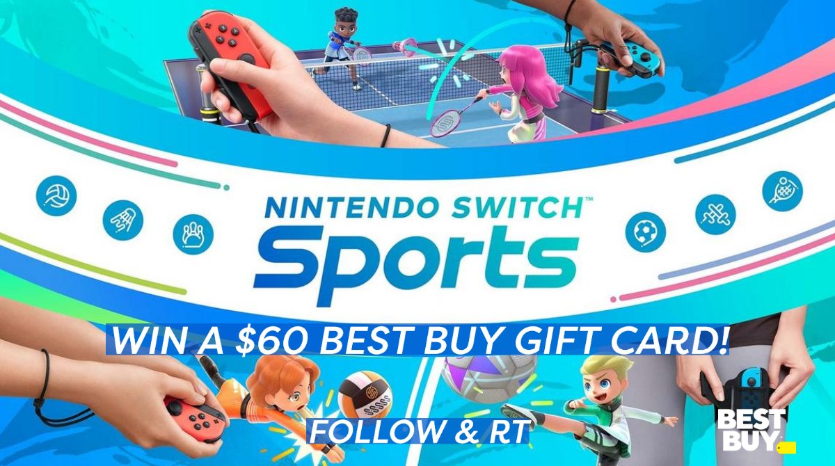 Nintendo Switch Sports is now available at Best Buy! Swing, kick, spike, and bowl your way to victory and reach the Pro League in every sport! Follow us & RT for a chance to win a $60 Best Buy gift card. Ends 5/16 at 9PM EST. #sponsored cag.vg/sports