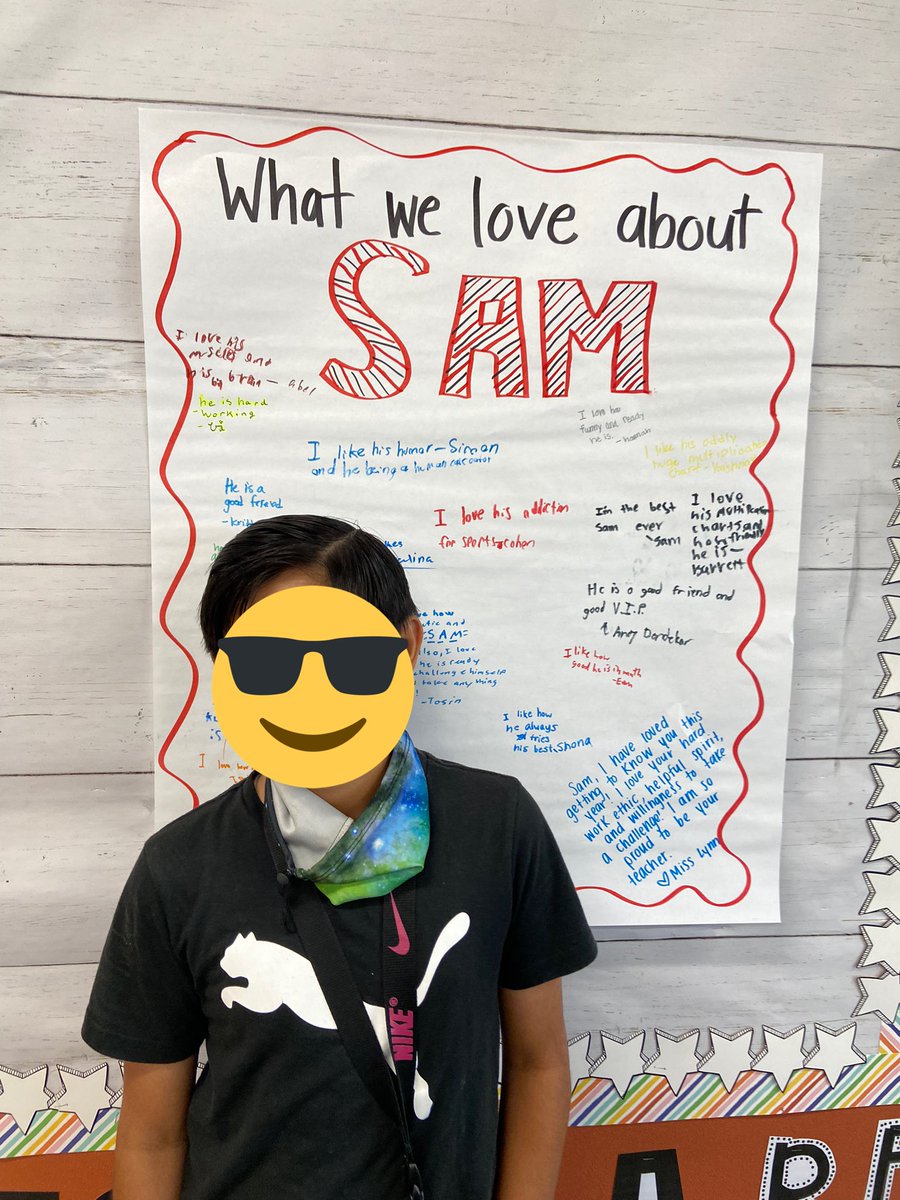 Sam the Star Student!!! Sam is such a hard worker in class!