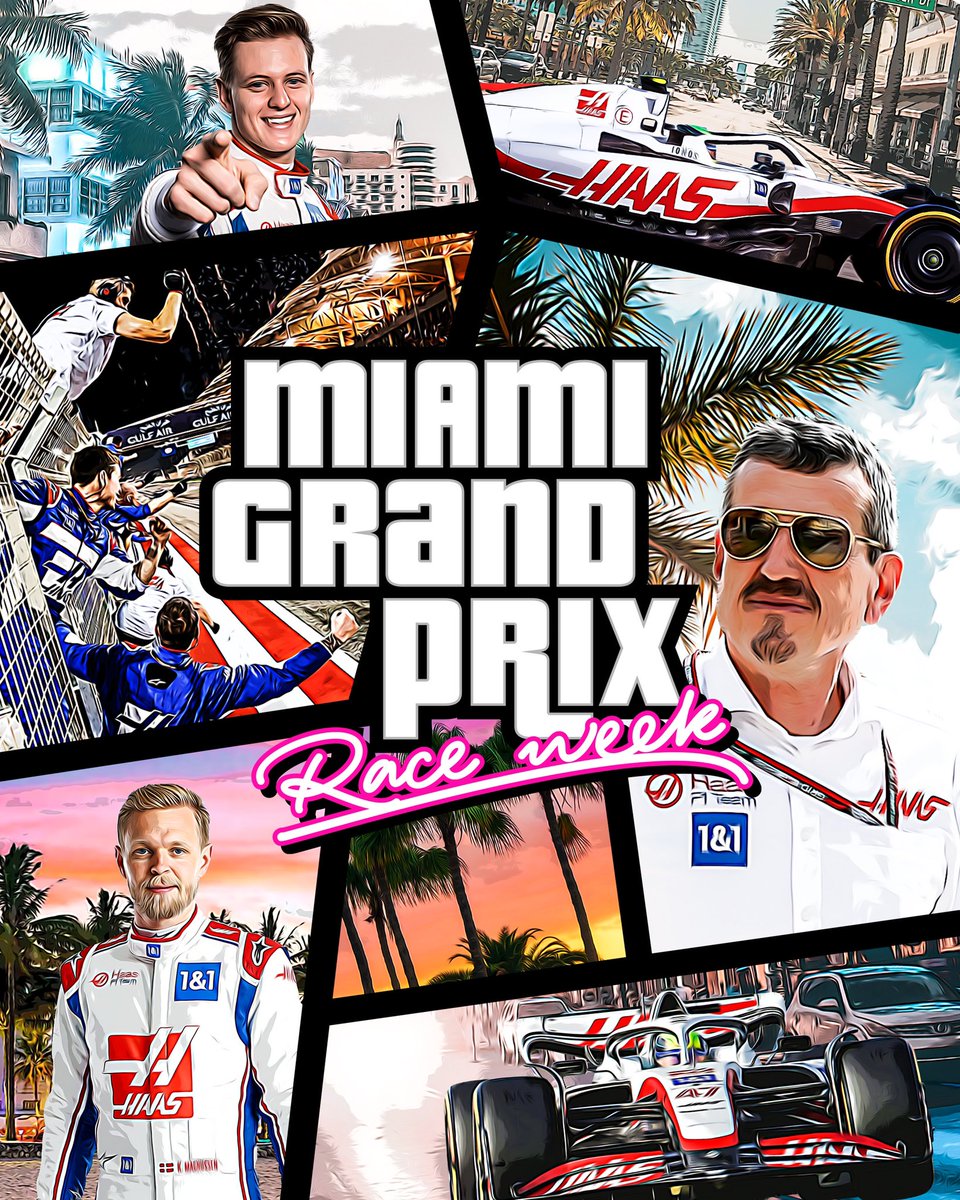 Haas'ın muhteşem Miami GP yarış posteri.

#F1 | #MiamiGP 🇺🇸