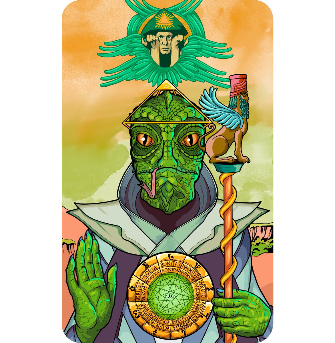 "Enough of Because! Be he damned for a dog!" 
- Liber Al Vel Legis II. 33. 

Have you been looking for a hermetic-gnostic-tantric NFT collection spawned from the imagination of philosophically inclined mystics? 

Look no further! For that which seeks is itself the seeker.