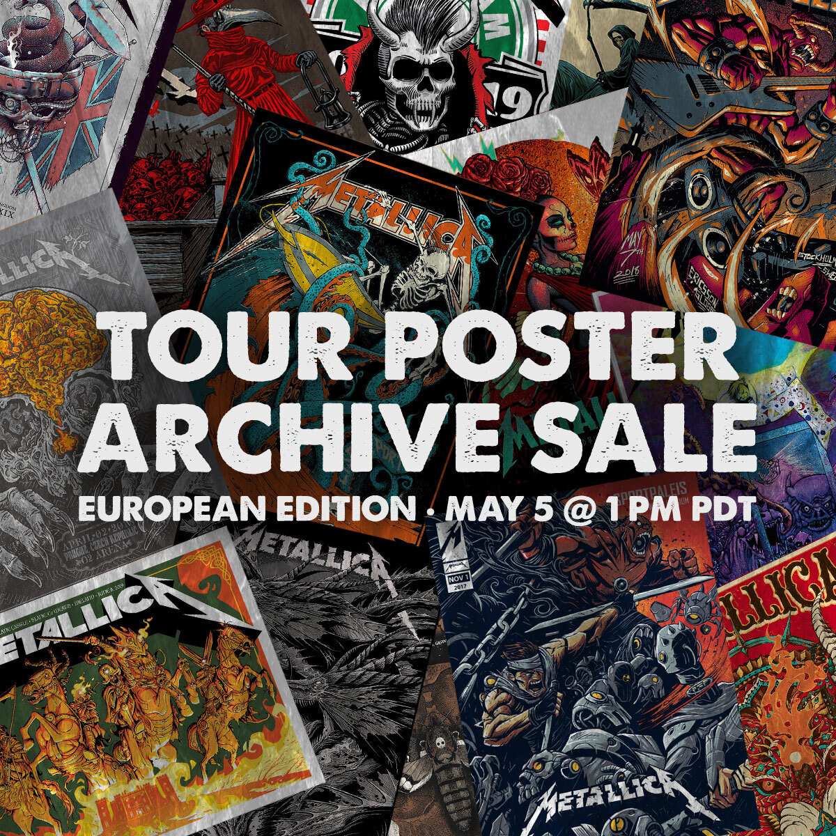 It’s time for part two of our WorldWired Tour poster archive sale! This Thursday, May 5, we’re putting official concert posters from our 2017-2019 European gigs in the Met Store at 1 PM PDT. Get all the info ➡ talli.ca/euro-tour-post…